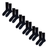 Pack de 6 pares de calcetines de algodón peinado, Negro
