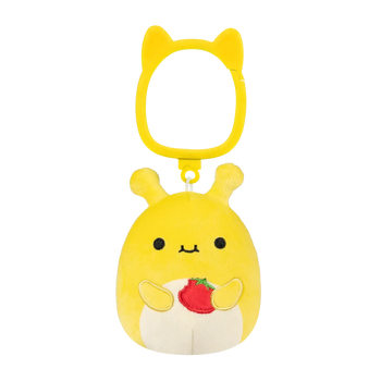 Llavero Squishmallows Zarina la Babosa Amarillo Banana, 9 cm