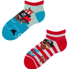 Calcetines tobilleros alegres para niños Pirata