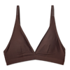 Bralette triangular sin costuras Marrón chocolate