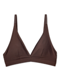 Bralette triangular sin costuras Marrón chocolate