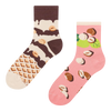 Calcetines de deporte alegres Galleta de avellana