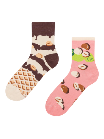 Calcetines de deporte alegres Galleta de avellana
