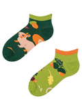 Calcetines tobilleros alegres para niños Ardilla