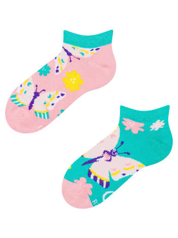 Calcetines infantiles tobilleros alegres Mariposas dulces