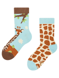 Calcetines infantiles alegres Linda jirafa