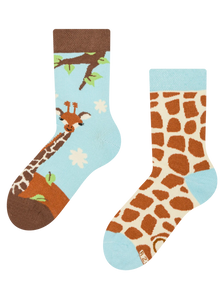 Calcetines infantiles alegres Linda jirafa
