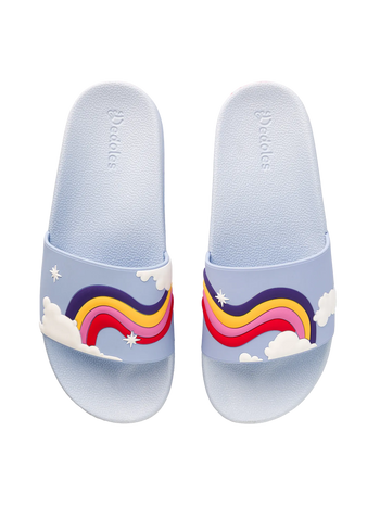 Chanclas alegres Cielo arco iris