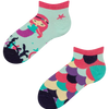 Calcetines tobilleros alegres para niños Sirenita