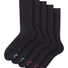 Calcetines deportivos Paquete de 5 pares Negro clásico