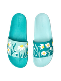 Chanclas alegres Camomila turquesa