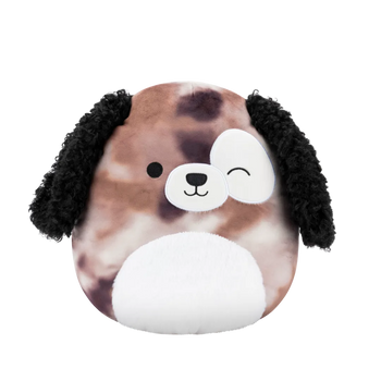 Squishmallows Zerdan el Perro Marmolado Marrón Guiñando un Ojo, 30 cm