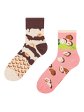 Calcetines de deporte alegres Galleta de avellana