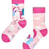 Calcetines antideslizantes de invierno para niños Unicornio con bufanda