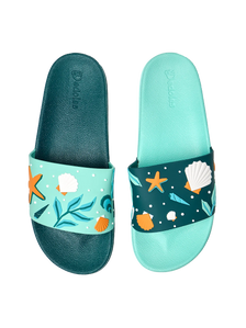 Chanclas alegres Conchas marinas