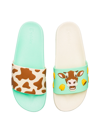 Chanclas alegres Vaca y campana