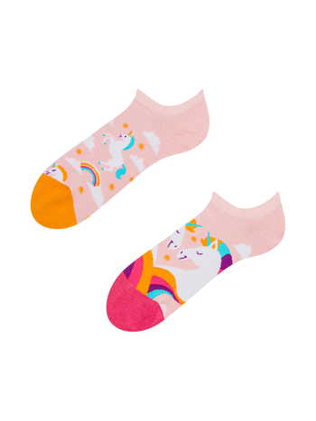 Calcetines sneakers alegres Unicornio en las nubes