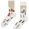 Calcetines de invierno alegres Tierra de nieve