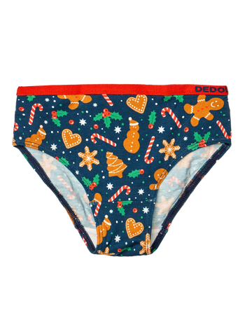 Bragas alegres para niña Galletas de jengibre y dulces