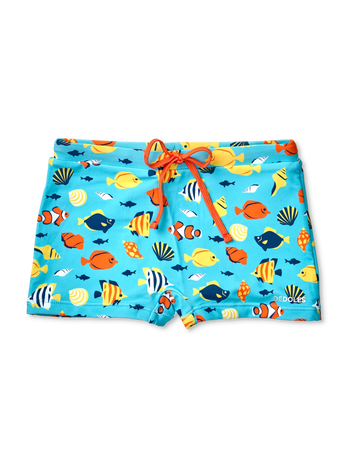 Bermudas alegres elásticas infantiles Mundo marino