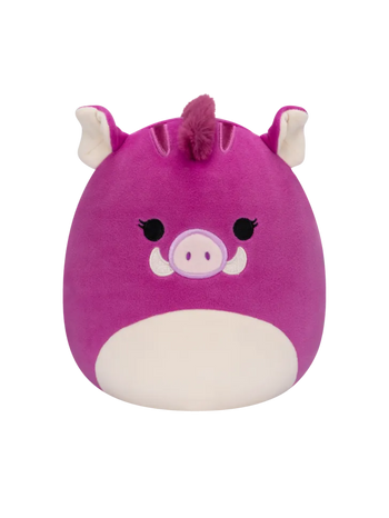 Squishmallows Jenna la Jabalí Morada, 20 cm