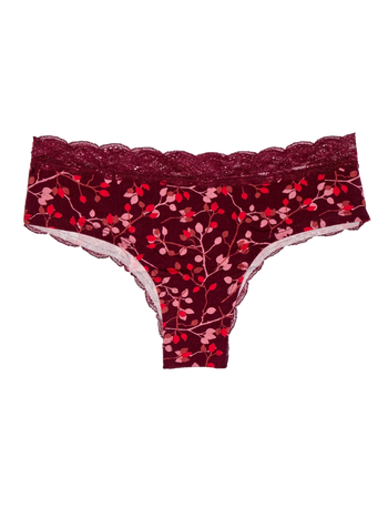 Bragas con encaje para mujer Escaramujos maduros