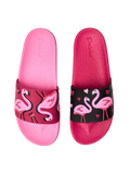 Chanclas alegres Flamencos y corazones