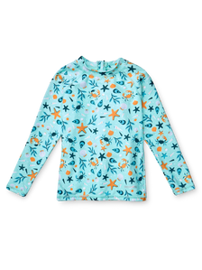 Camiseta de baño infantil con protección UV Conchas marinas