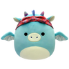 Squishmallows Tatiana la Dragón Verde Turquesa con Bandana, 20 cm