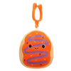 Squishmallows Clip-On Jay, el Donut Glacé Naranja con Decoración Violeta, 9 cm