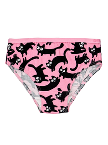 Bragas alegres para niña Gatos rosas