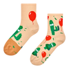 Calcetines de deporte alegres Cactus y globo