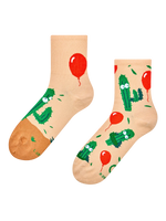 Calcetines de deporte alegres Cactus y globo