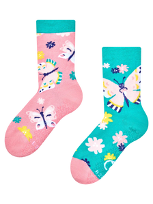 Calcetines antideslizantes para niños Mariposas dulces