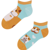 Calcetines tobilleros alegres para niños Conejillo de Indias