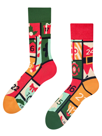 Calcetines alegres Calendario de Adviento