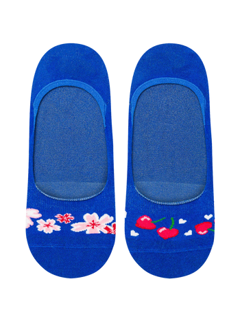 Calcetines invisibles alegres Amor por las cerezas