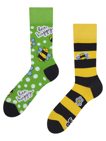 Calcetines alegres Abeja feliz