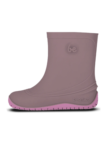 Botas de agua barefoot para niños Be Lenka Pudds - Rosa empolvado