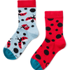 Calcetines infantiles alegres Mariquitas y lunares