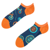 Calcetines sneakers alegres Bicicleta naranja