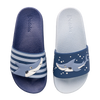Chanclas infantiles alegres Tiburón gris