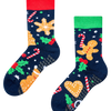 Calcetines antideslizantes de invierno para niños Galletas de jengibre y dulces