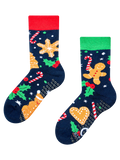 Calcetines antideslizantes de invierno para niños Galletas de jengibre y dulces