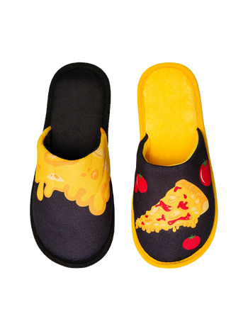 Pantuflas alegres Pizza de queso