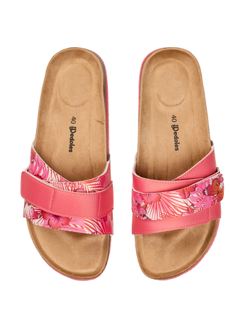 Sandalias con suela de corcho para mujer Hibisco