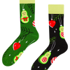 Calcetines de invierno alegres Aguacate festivo