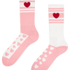 Calcetines deportivos alegres Rayas y corazones