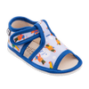 Pantuflas infantiles de punta abierta Invierno con un muñeco de nieve
