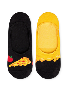 Calcetines invisibles alegres Pizza de queso